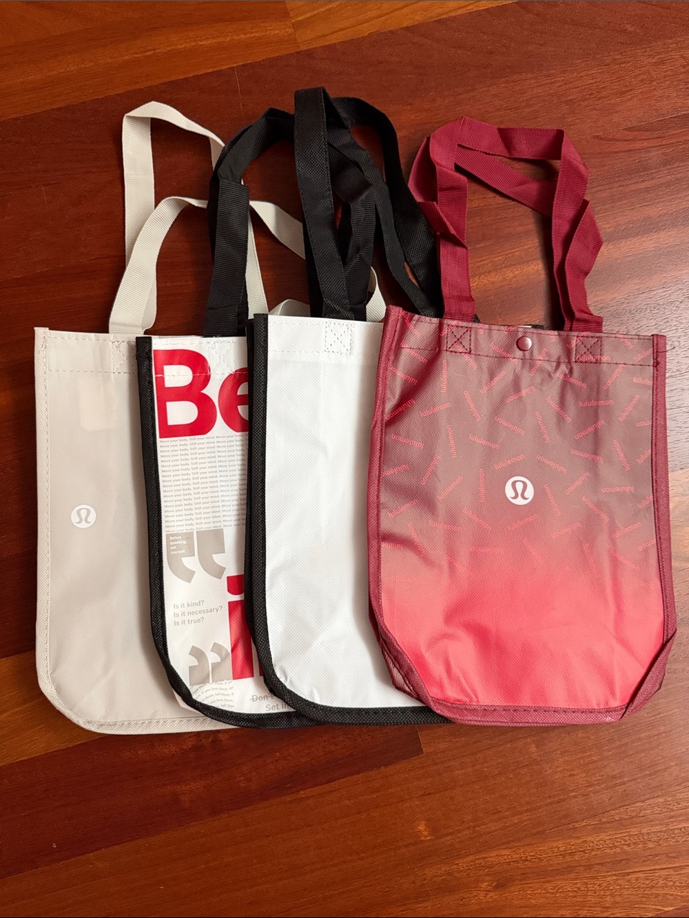 lululemon athletica Gradient Pink and White Tote Bundle